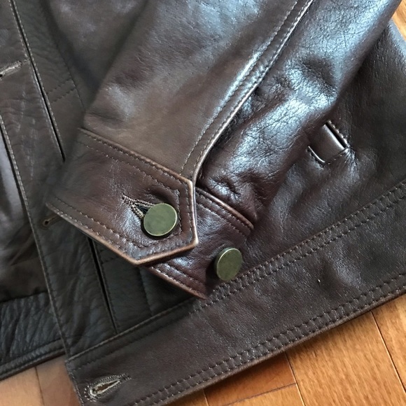 Satchel & Page Montgomery leather trucker jacket - Picture 8 of 10